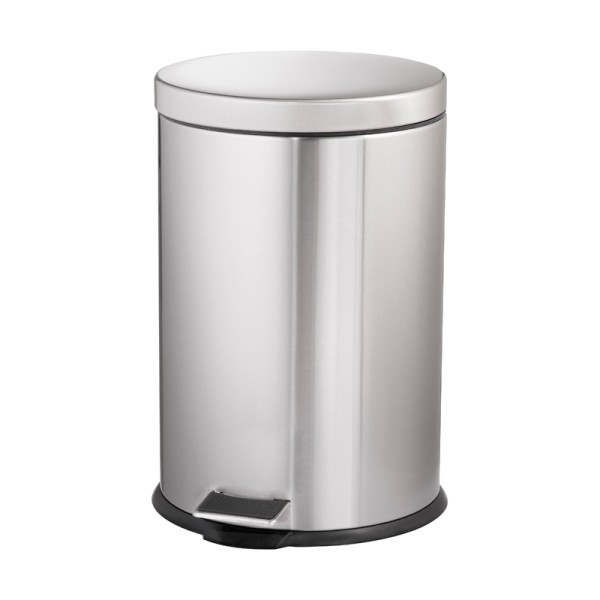 Stainless Steel Trash Bin Round with Pedal - 20 Liters