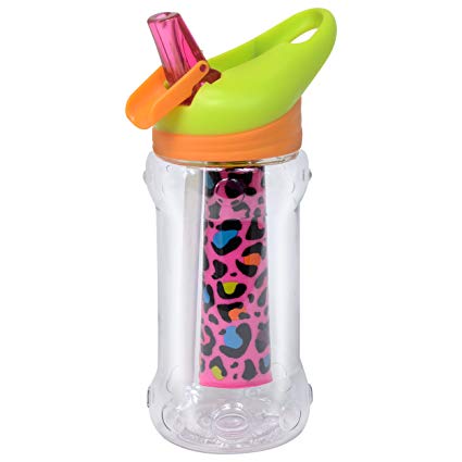 Cool Gear Tritan Twist Shatter Proof Water Bottle with Sipper Lid and