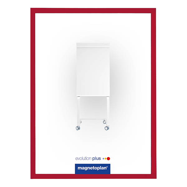 Magnetoplan Magnetic Display Frames COP 1130306 - Red (pkt/5sheets)