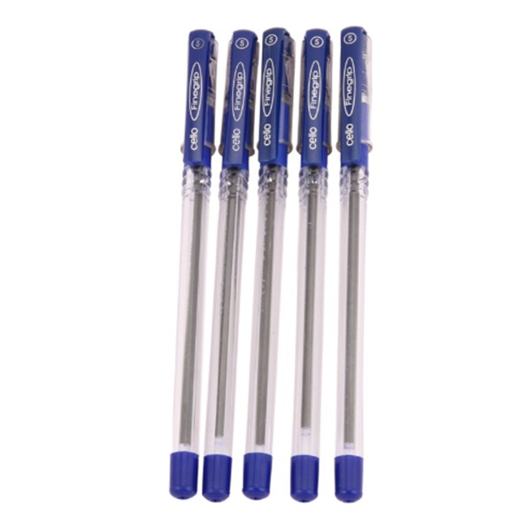 Cello Butterflow Ballpoint pen Blue0.7mm TIP Swiss Metal Clip Elasto Grip 