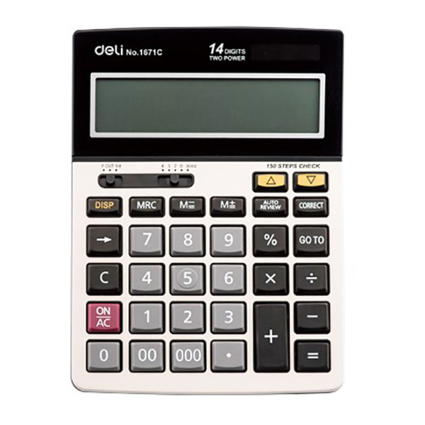 deli 1671c desktop check calculator office calculator