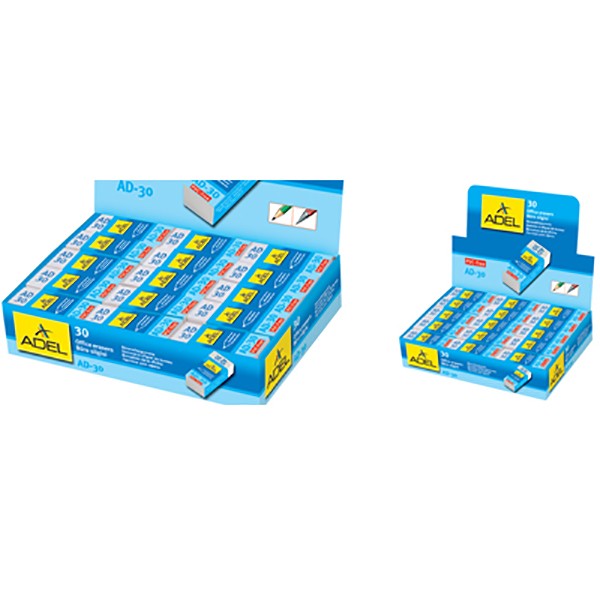PVC free eraser w sleeve (box/30pc)