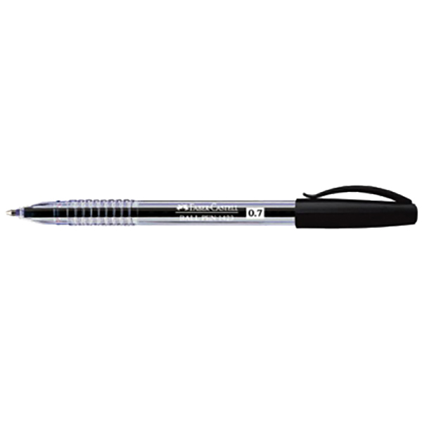Faber Castell 1423 Ball Point Pen 0.7 mm - Black (pkt/50pc)