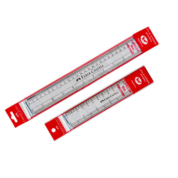 Faber Castell 12-inch Ruler - Clear (pc)