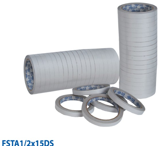 FIS Double-Sided Tape 0.5in x 15yds - FSTA1/2X15DS (pc)