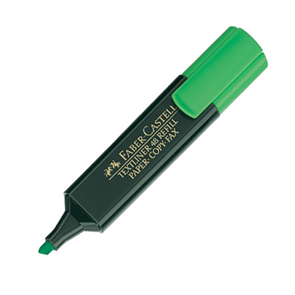 Faber Castell 154863 Classic Highlighter - Green (pkt/10pcs)