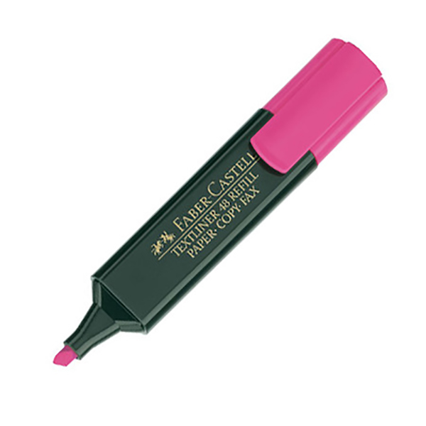 Faber Castell 154828 Classic Highlighter - Pink (pkt/10pc)