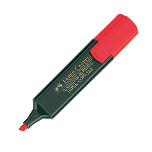 Faber Castell 154821 Classic Highlighter - Red (pkt/10pc)