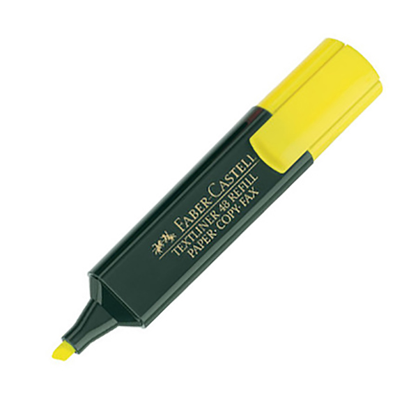 Faber Castell 154807 Classic Highlighter - Yellow (pkt/10pcs)