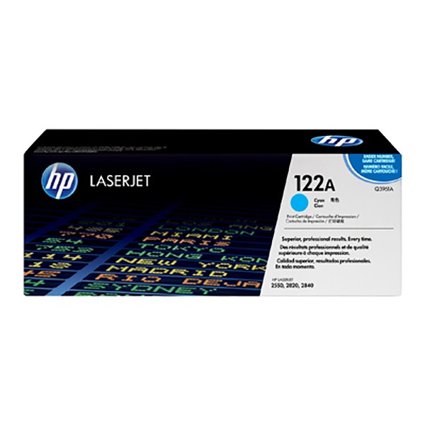 HP 122A (Q3961A) Original Laserjet Toner Cartridge - Cyan