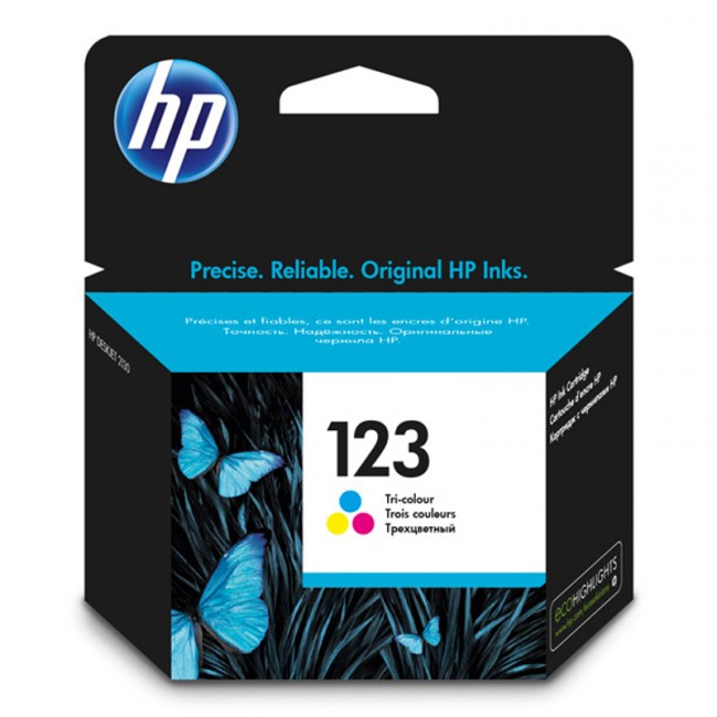 HP 123 Ink Cartridge (F6V16AE) - Tri-color