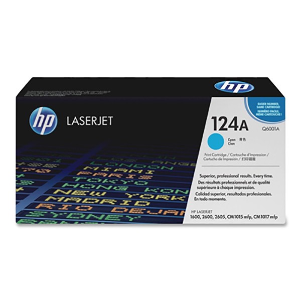 HP 124A Laserjet Toner Cartridge (Q6001A) - Cyan