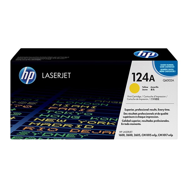 HP 124A Laserjet Toner Cartridge (Q6002A) - Yellow