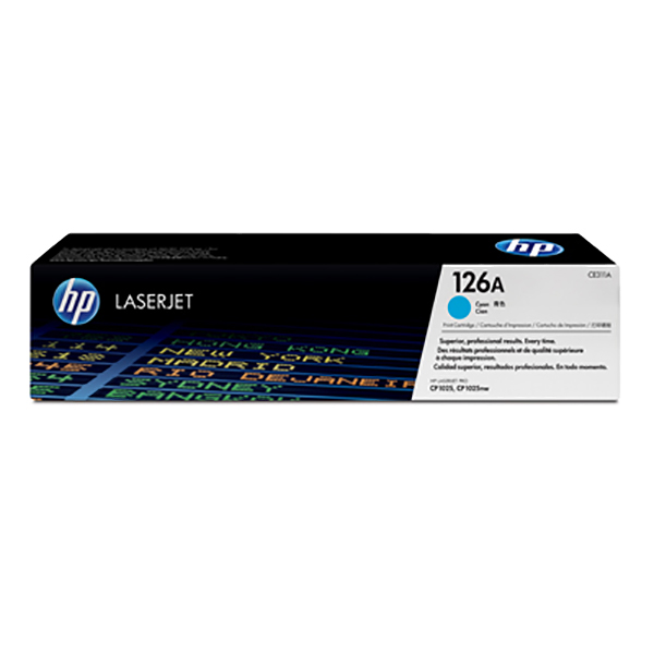 HP 126A Laserjet Toner Cartridge (CE311A) - Cyan