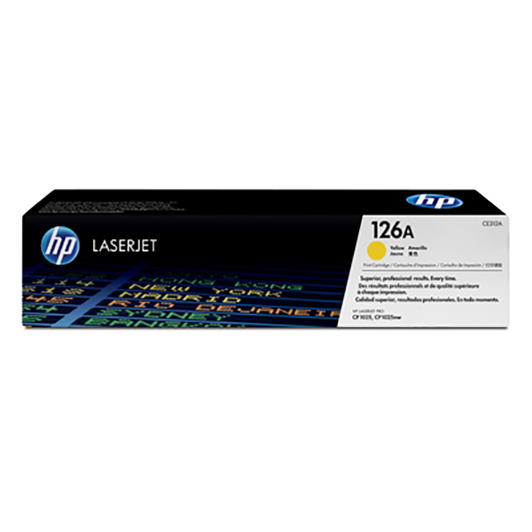 HP 126A Laserjet Toner Cartridge (CE312A) - Yellow