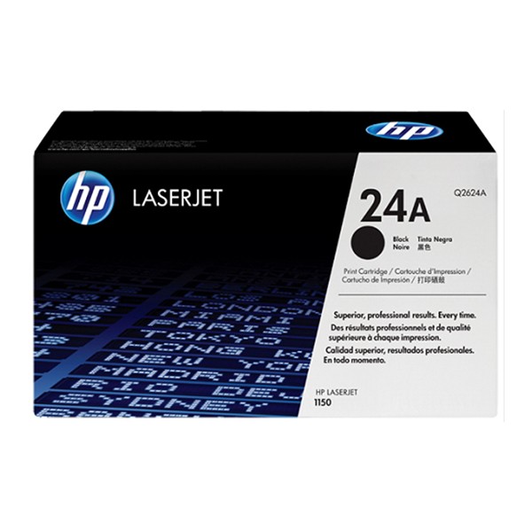 HP 24A Dual Pack Laserjet Toner Cartridges (Q2624A) - Black