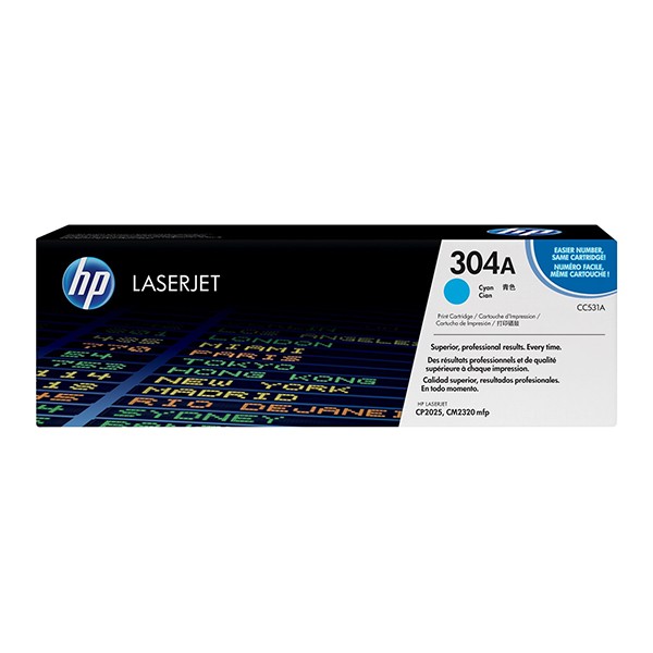 HP 304A (CC531A) Laserjet Toner Cartridge - Cyan