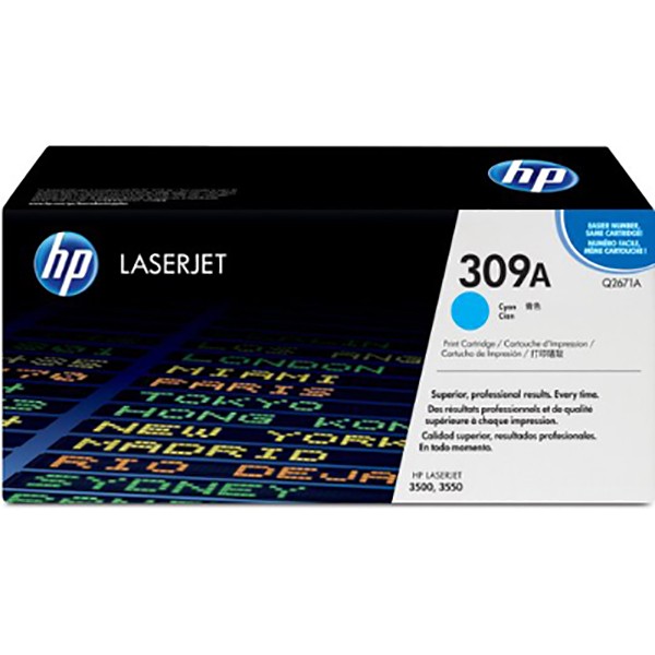 HP 309A Toner Cartridge (Q2671A) - Cyan