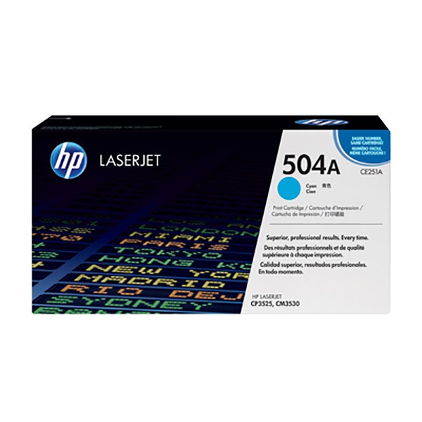 HP 504A Toner Cartridge (CE251A) - Cyan