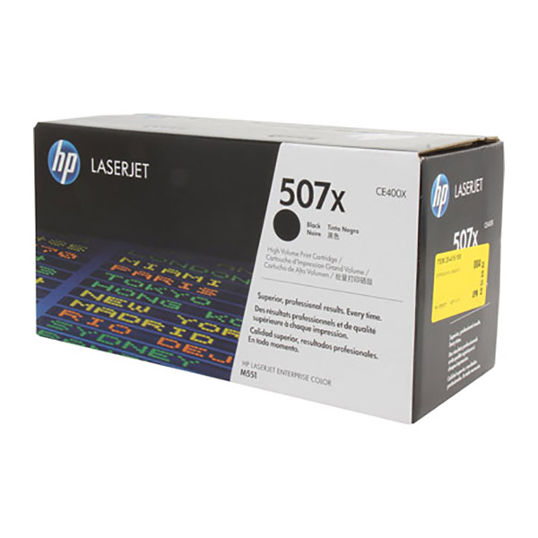 HP 507X High-Yield Laserjet Toner Cartridge (CE400X) - Black