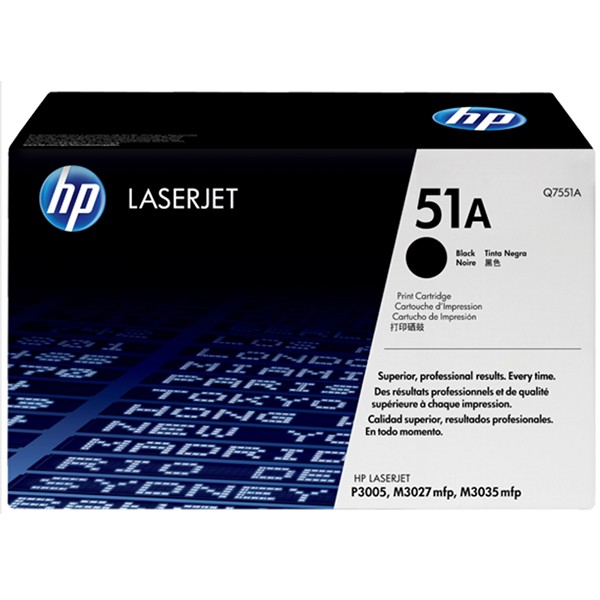 HP 51A Original Laserjet Toner Cartridge (Q7551A) - Black