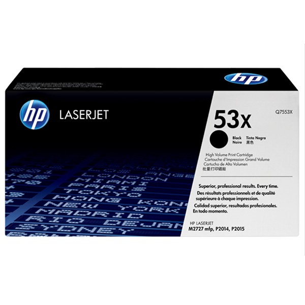 HP 53X High-Yield Laserjet Toner Cartridge (Q7553X) - Black