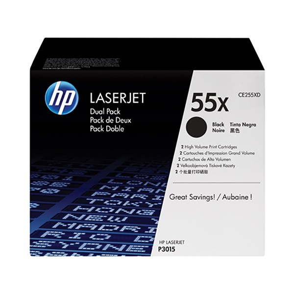 HP 55X High-Yield Laserjet Toner Cartridge (CE255X) - Black