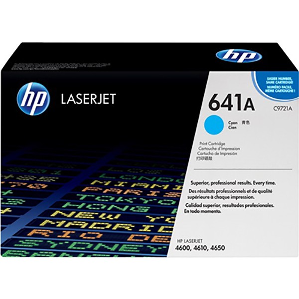 HP 641A Original Toner Cartridge (C9721A) - Cyan