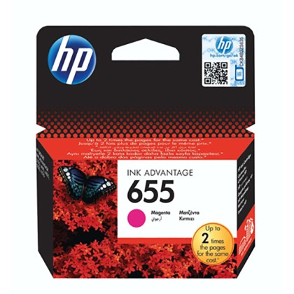 HP 655 Ink Cartridge (CZ112AE) - Magenta