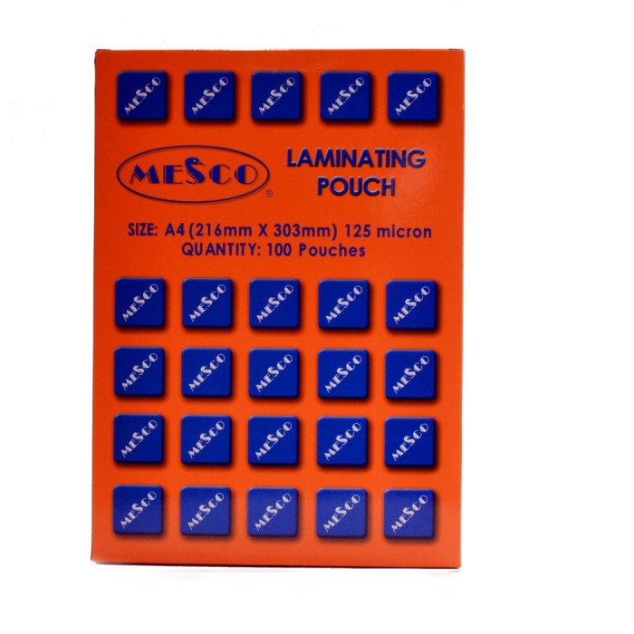 Buy FIS Laminating Pouch Film 125-micron FSLM216X303 - A4 (pkt/100pcs)  Online @ AED40.5 from Bayzon