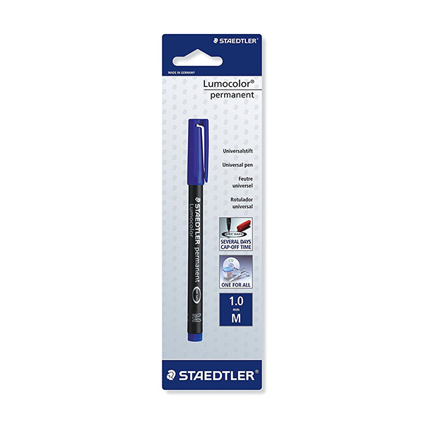 Staedtler Lumocolor Permanent Marker - Broad Blue