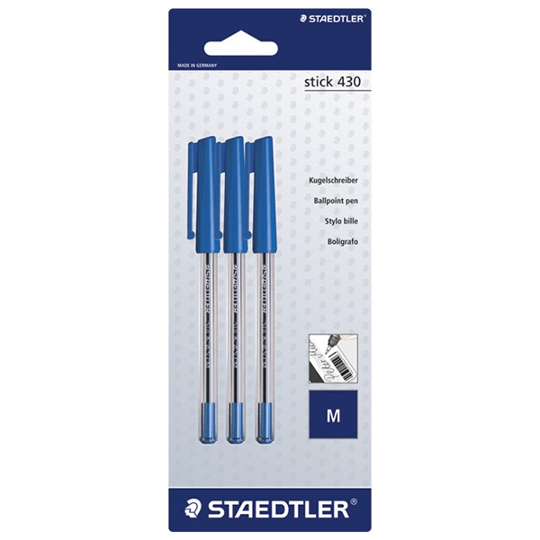 Staedtler Stick Pen 430 Blue, Staedtler Pencils