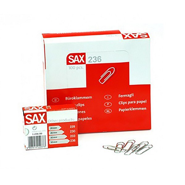 Sax 236 Paper Clip - 50mm (pkt/100pc)