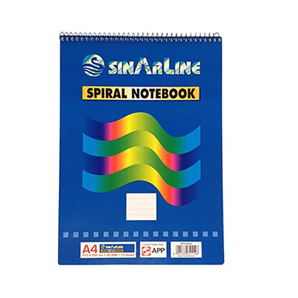Sinarline Shorthand pad A4 top spiral (pc)