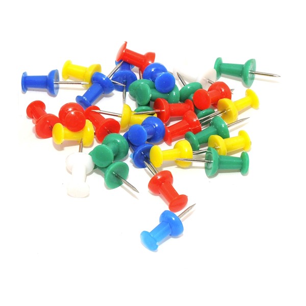 Buy EPL E503 Push Pin - Assorted (pkt/30pcs) Online @ AED2.5 from Bayzon