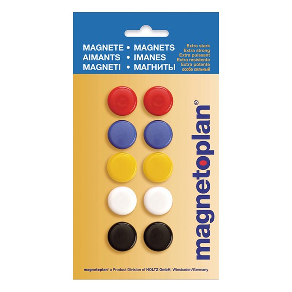 Magnetoplan 16662 Magnetic Signal (On Blister) 20 x 8mm - Assorted (pkt/10pcs)