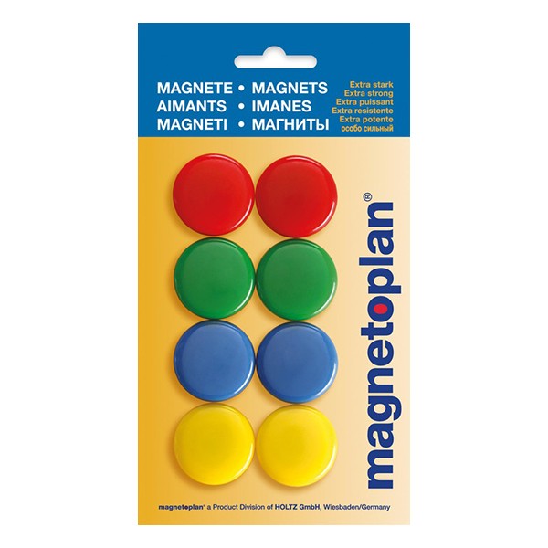 Magnetoplan 16663 Magnetic Signal (On Blister) 30 x 8mm - Assorted (pkt/8pcs)